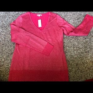 NY&Co sparkle pink sweater